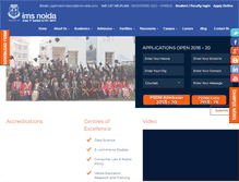 Tablet Screenshot of imsnoida.in